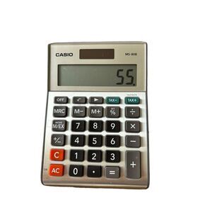 Casio MS-80B Desktop Calculator 8-Digit LCD Display Dual Power Solar & Battery